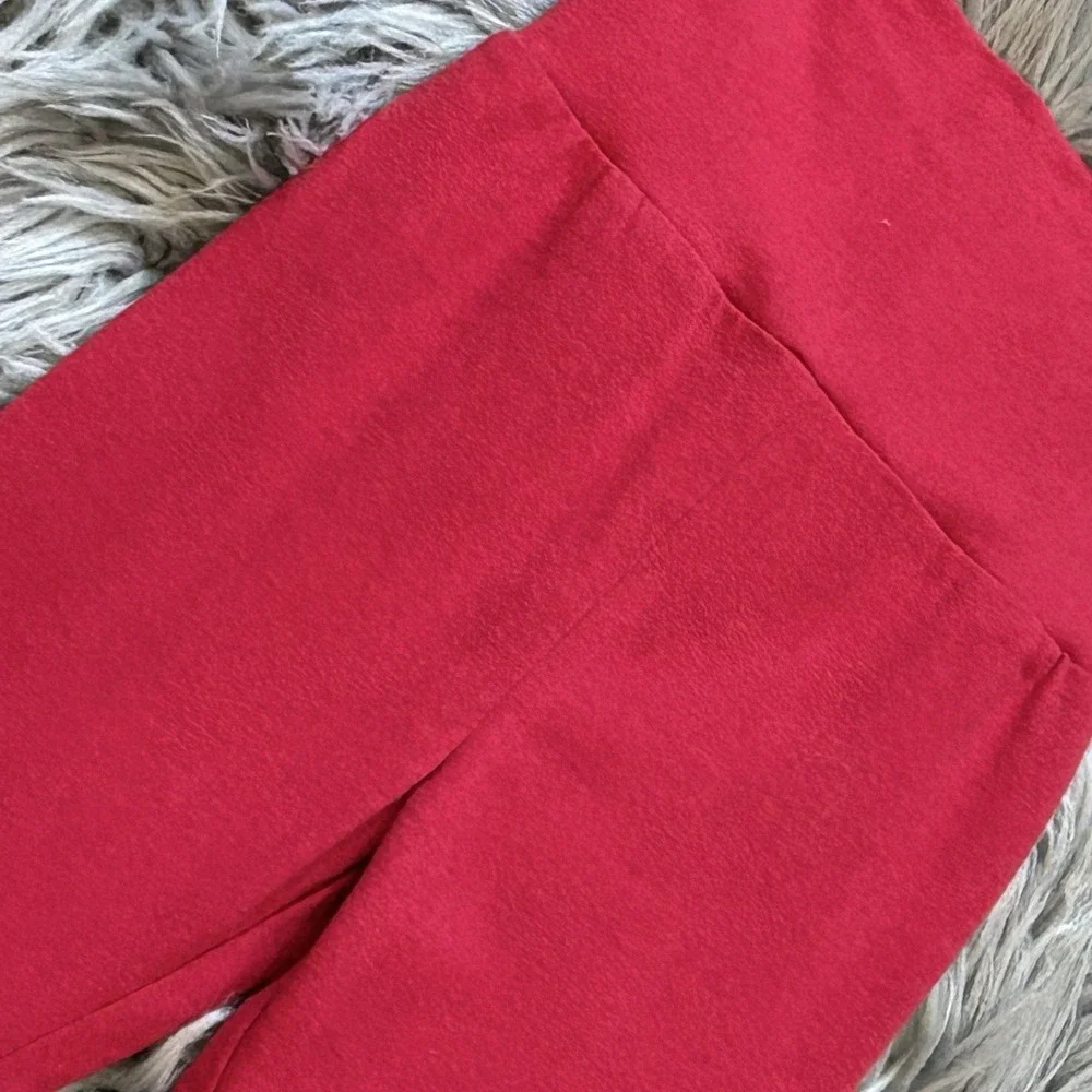 Thimble Collection Girls Winter Red Colored Leggings Size 5T Made In USA NEW